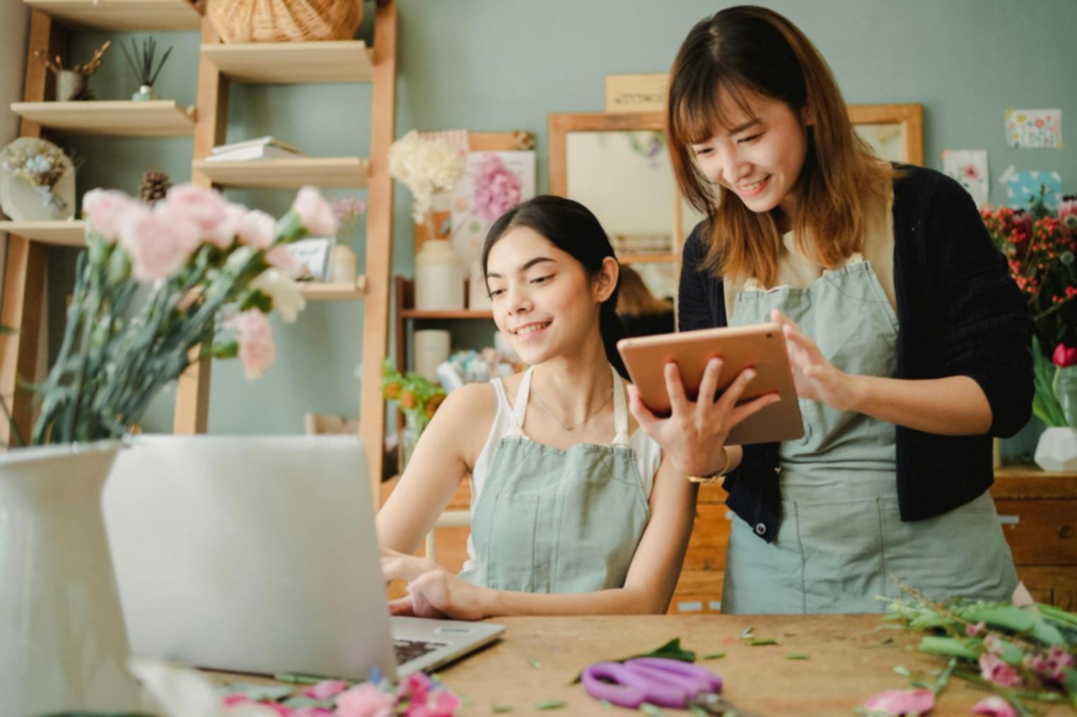 Finished multi-course meal presentation at client's dining table